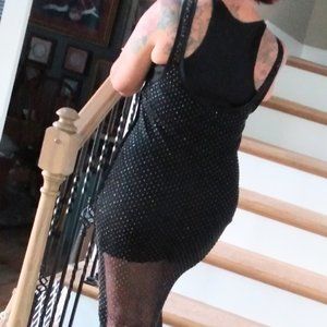 Black cocktail dress
